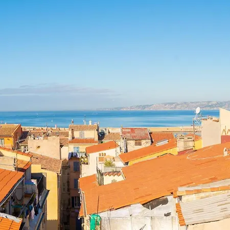 Terrasse Vue Mer & Quartier Historique Vieux Port Marseille Exterior photo