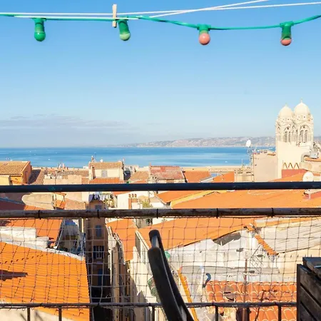 Terrasse Vue Mer & Quartier Historique Vieux Port Marseille Exterior photo